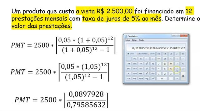 Como calcular prestação de empréstimo - fórmula, Excel e hp12c смотреть онлайн