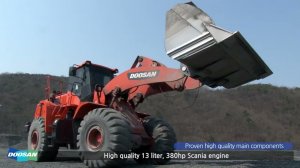 DOOSAN DL550 3 обзор фронтального погрузчика