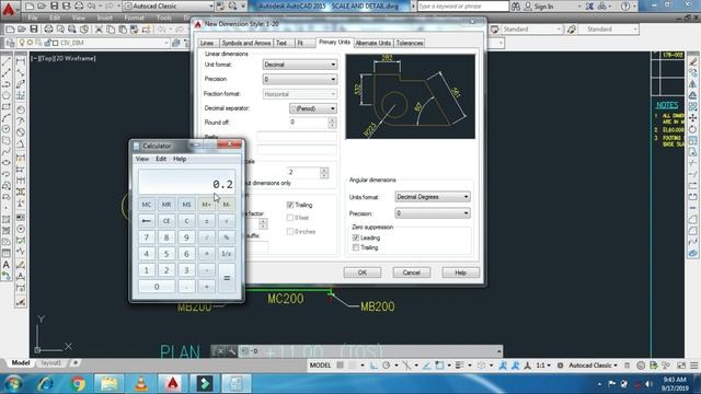 Scale-How to Change Scale 1:50 to 1:20 in Engineering Drawing- AutoCad II HindiUrdu