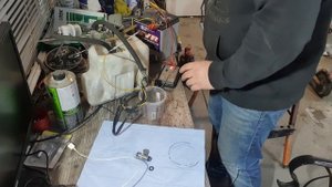 Мою форсунки Harley Davidson на самодельном стенде