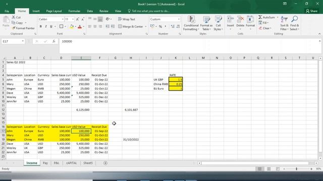 EasyExcel – Lesson 5 – add calculations to cells in Excel & learn about calculated and fixed values