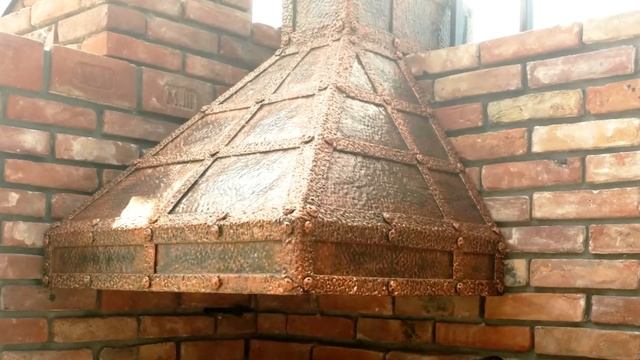Кованая вытяжка, купол вытяжки для мангала, купол вытяжки, кухонная вытяжка смотреть онлайн
