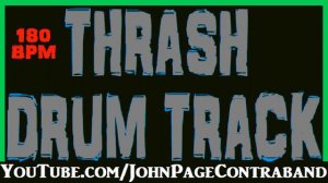 Thrash Metal Drum Backing Track 180 bpm Free Beat