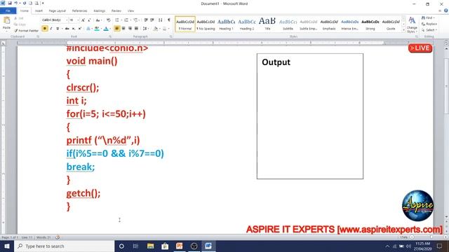 Nested Loop in C | Jump statements in C | Break | Continue | Goto | Return смотреть онлайн