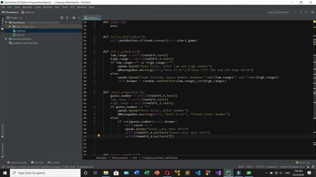 GUI Number Guessing Game Using Python | Part-2 | Coding