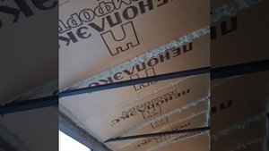 Крыша на балкон последнего этажа,отделка пластиковыми панелями.