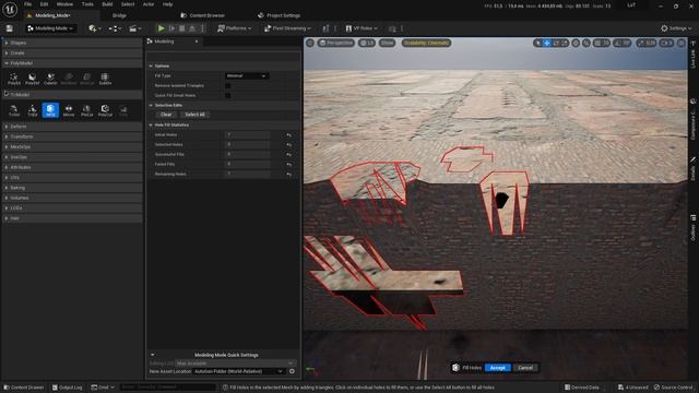 Моделирование в Unreal Engine 5 1 Инструменты для моделинга Вкладка Modeling Mode Part 3