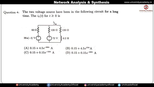 NAS23 : Transient response of RL circuit problem | Transient Response and Steady State Problem