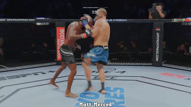 Jon Jones Vs. Ciryl Gane : UFC 4 Gameplay (Pro Difficulty) (AI Vs AI) (PS5)