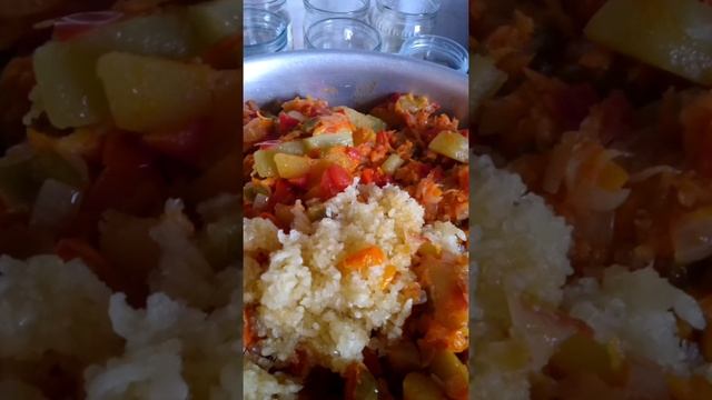 Кабачковая икра с томатной пастой (рецепт 2) #икракабачковая