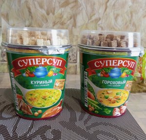 СУПЕРСУП - Куриный с Гренками, Гороховый с Беконом. Обзор и Пробы
