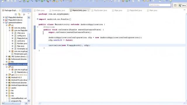 [Android, Java] Source code Game Flappy bird with LibGdx смотреть онлайн