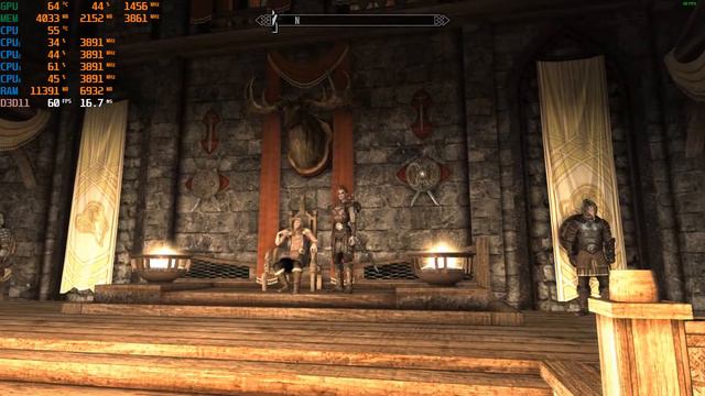 Skyrim with JK's Skyrim+Capital Whiterun Expansion perfomance test on GTX970 and I5 4690k смотреть онлайн