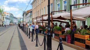 Прогулка по улице в Нижнем Новгороде ?️/Walk along Rozhdestvenskaya Street in Nizhny Novgorod