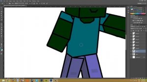 Photoshop CC - Minecraft Cartoon Speed Art