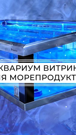 Морская витрина с отделкой нерж сталью