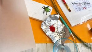 Мак из вафельной бумаги (пошагово)