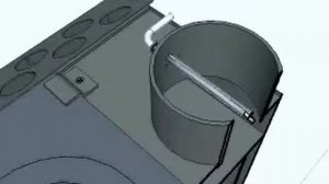 Пиролизный котел в разрезе