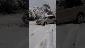 Hyundai santa fe 2007 Дизель Автомат Испытания снегом на летней резине