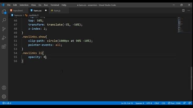 Creating  Hamburger menu | using HTML,CSS and JS | BY Perfect coder