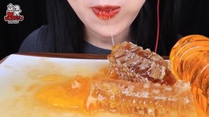 ASMR HONEY JELLY RECIPE 꿀젤리 만들기, 꿀젤리 먹방 RAW HONEYCOMB EASY RECIPE EATING SOUNDS MUKBANG 먹방 핫 아이템