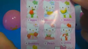 Киндеры 2015 HELLO KITTY Surprise egg! 1 of 80 Surprise eggs Kinder Surprise Eggs!