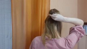 СОЗДАЮ ОБЪЁМНЫЙ ПУЧОК С ПОМОЩЬЮ БУБЛИКА ДЛЯ ВОЛОС