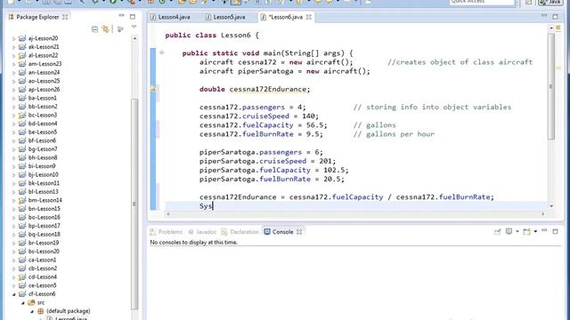 Java Programming Tutorial - 06 - Calculations with Instance Variables of an Object смотреть онлайн