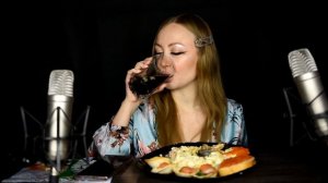 ASMR Mukbang Разговорный / Асмр еда с новогоднего стола / Отвечаю на вопросы /Итинг/ Eating/Мукбанг