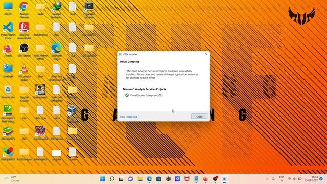 How to install Analysis Services in Visual Studio 2022