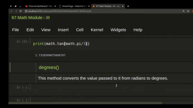#68 Math Module In Python ( Hindi ) | Python Tutorials For Beginners In Hindi | Tech Blooded