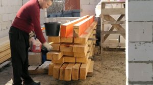 Обработка🧹огнебиозащитой🧱балок перекрытия