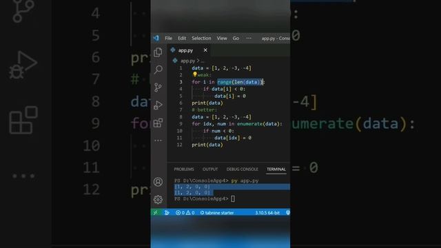 Enumerate VS Range in python #python #developer #programming #pythonprogramming #ml #ai