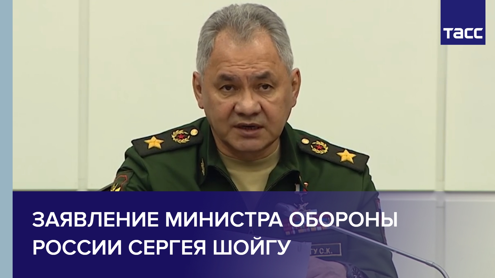 Заявление министра обороны России Сергея Шойгу