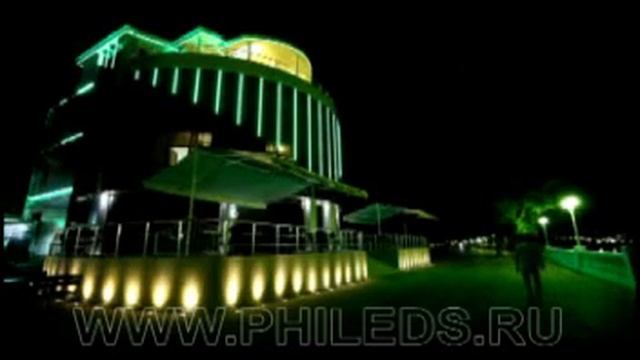 Светодиодная подсветка здания отеля смотреть онлайн