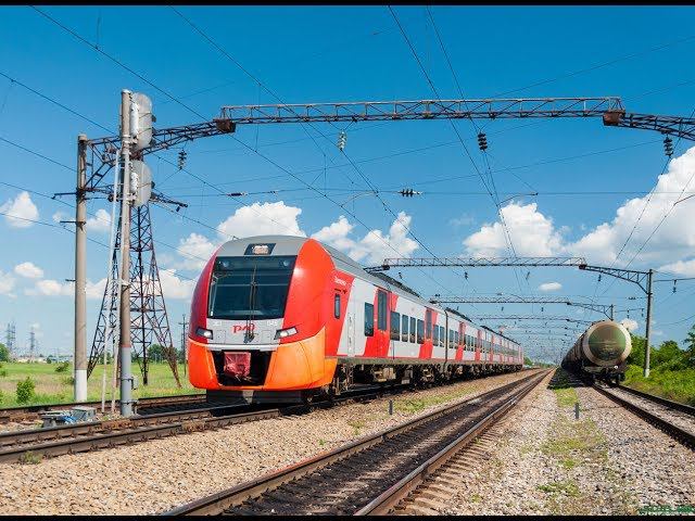 "Ласточка" ЭС1-048 Ростов-на-Дону - Новороссийск смотреть онлайн