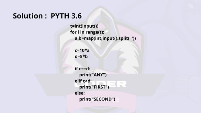 Akash and Equal Mean Problem Code: CHFMIST | CodeChef Solution | PYTH 3.6 смотреть онлайн