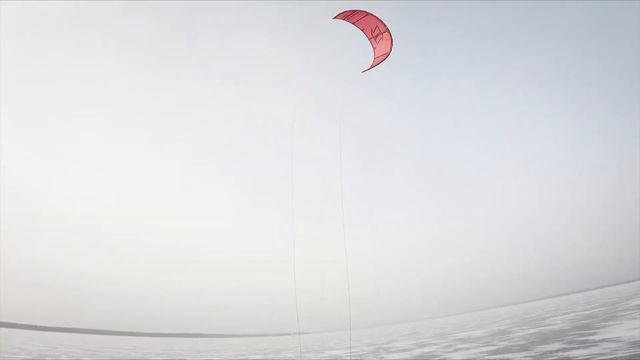 Nick Jacobsen Ice Skating with a Kite