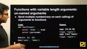 4.7 Python  Functions with variable length arguments