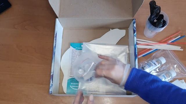 Распаковка набора для рисования эпоксидной смолой от Epic Art "Медведь - космос" смотреть онлайн