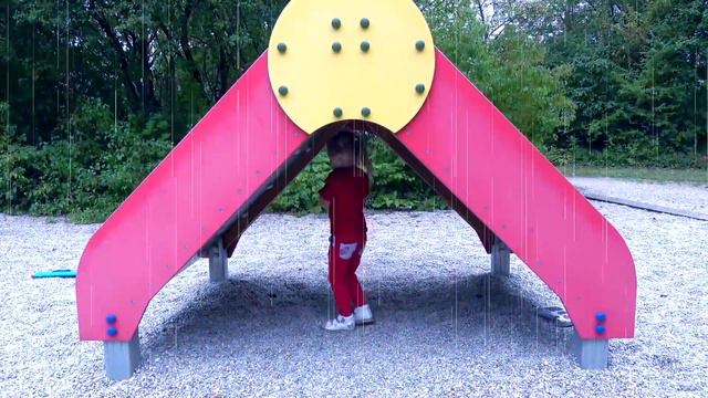 Funny Stacy Saving Patrol toys from rain