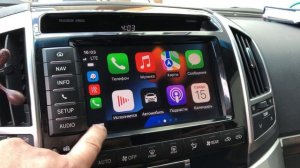 CarPlay в Toyota Land Cruiser 200 (11HDD), GEN 7, 2012-2015 г.в.