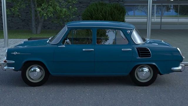 3D Model of Skoda 1000MB (1965) Review смотреть онлайн