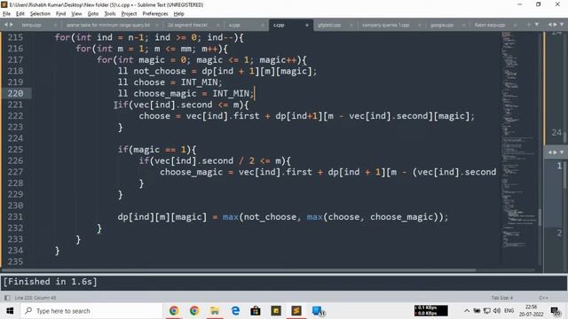 Bobs And Apple Hackerearth Solution || DP || C++ Code смотреть онлайн