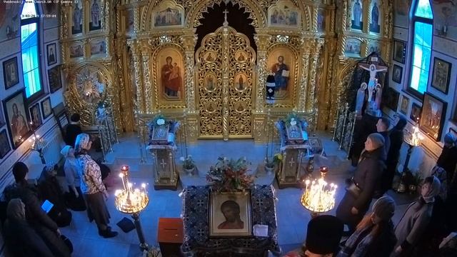 Вечернее богослужение с чтением Великого покаянного канона: 3-я часть (видеокамера №1)
