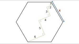 Задача от швейцарского математика: найти сторону правильного шестиугольника