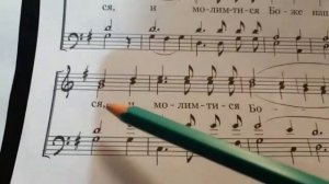 нотный разбор. Милость мира Оптинская.