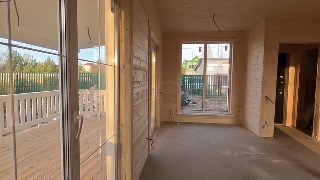 Каркасный дом с большой террасой | СК Домострой