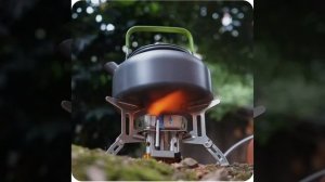 Уличная портативная трёхместная печь