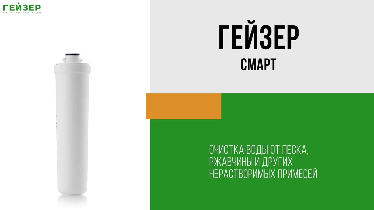 Комплект картриджей для фильтра Гейзер Смарт смотреть онлайн